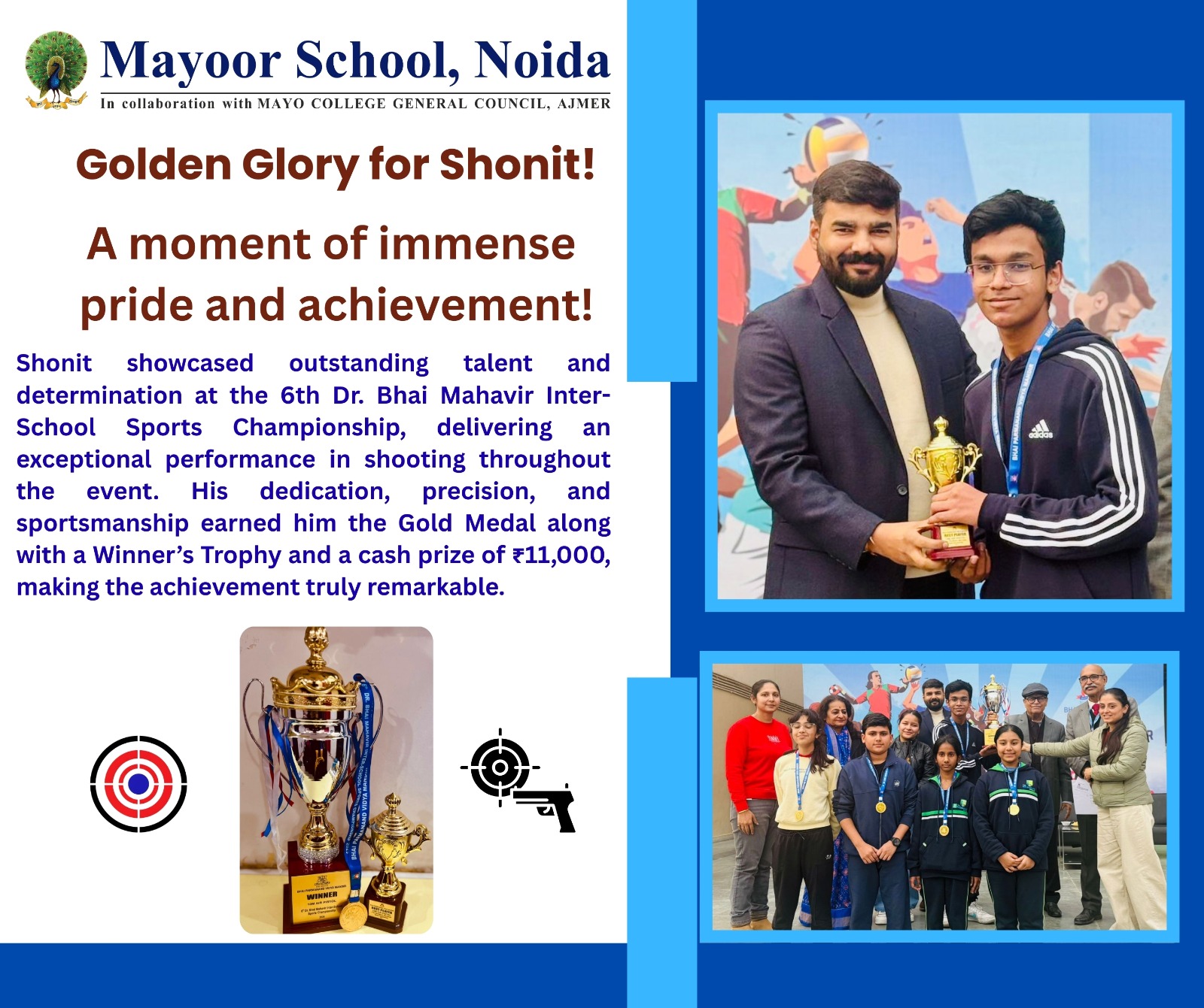 Golden Glory for Shonit- A moment of immense pride and achievement